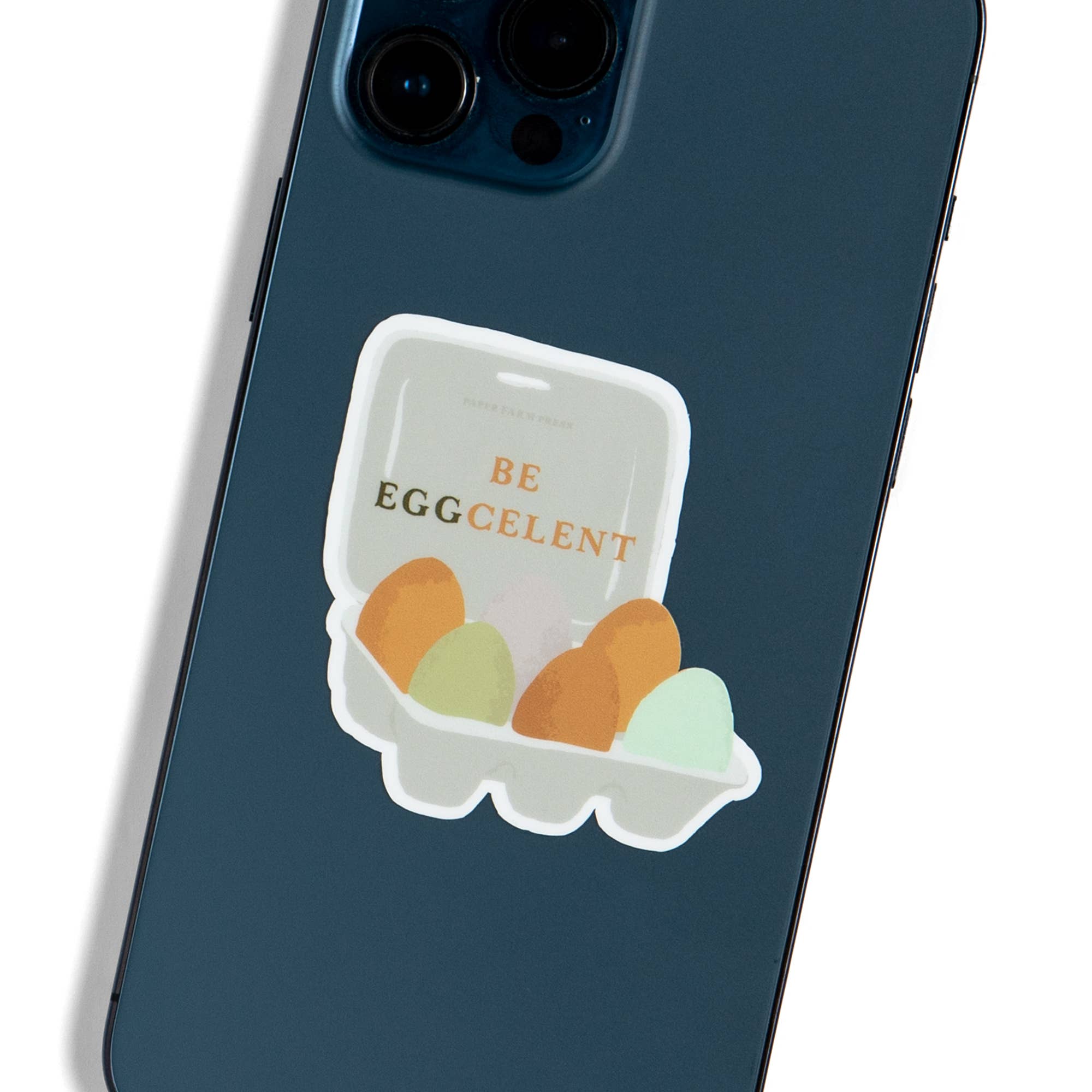 Be Eggcellent Decal Sticker with egg design