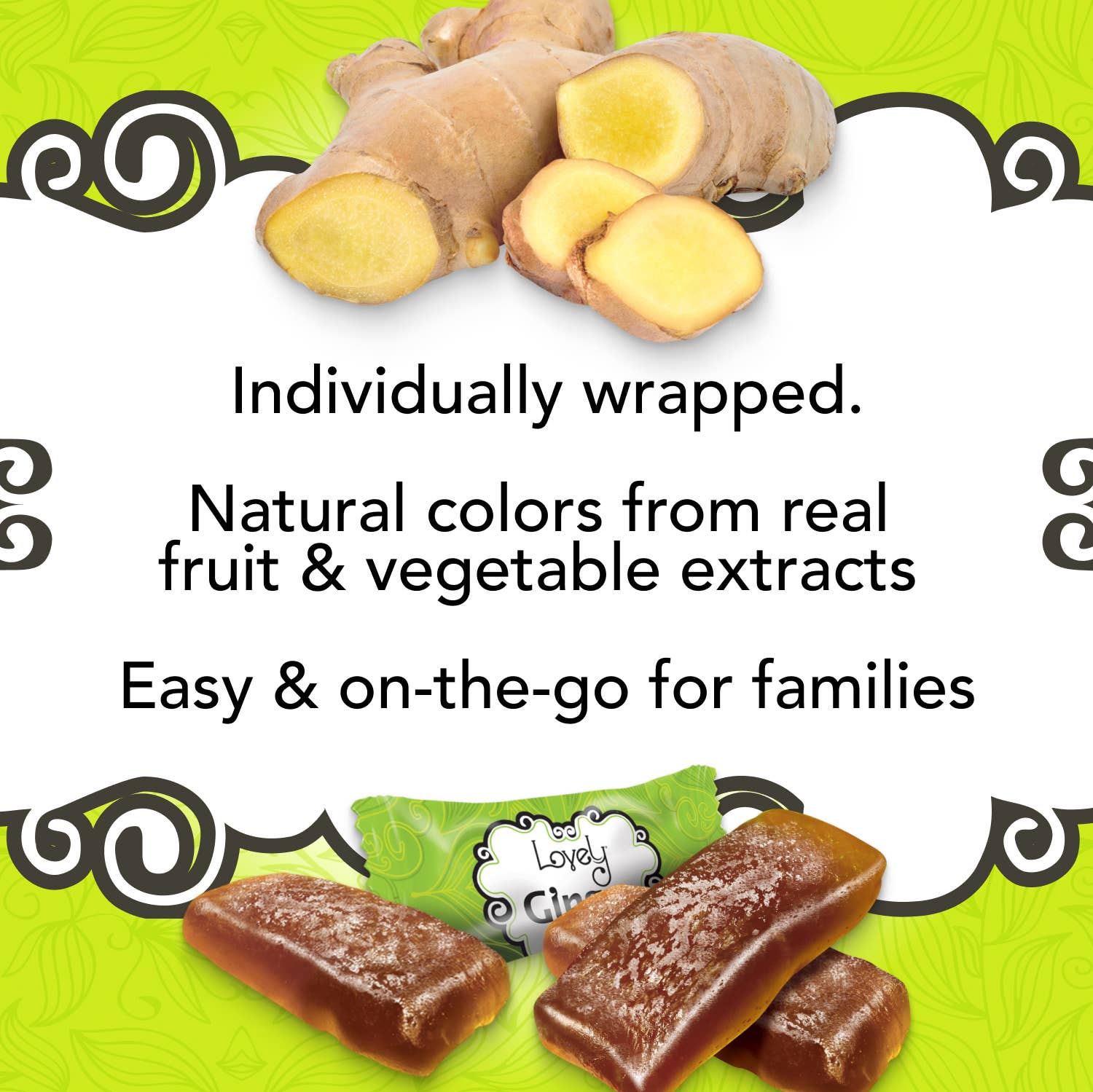Original Ginger Chews Candy - Gluten Free, Vegan, Non-GMO