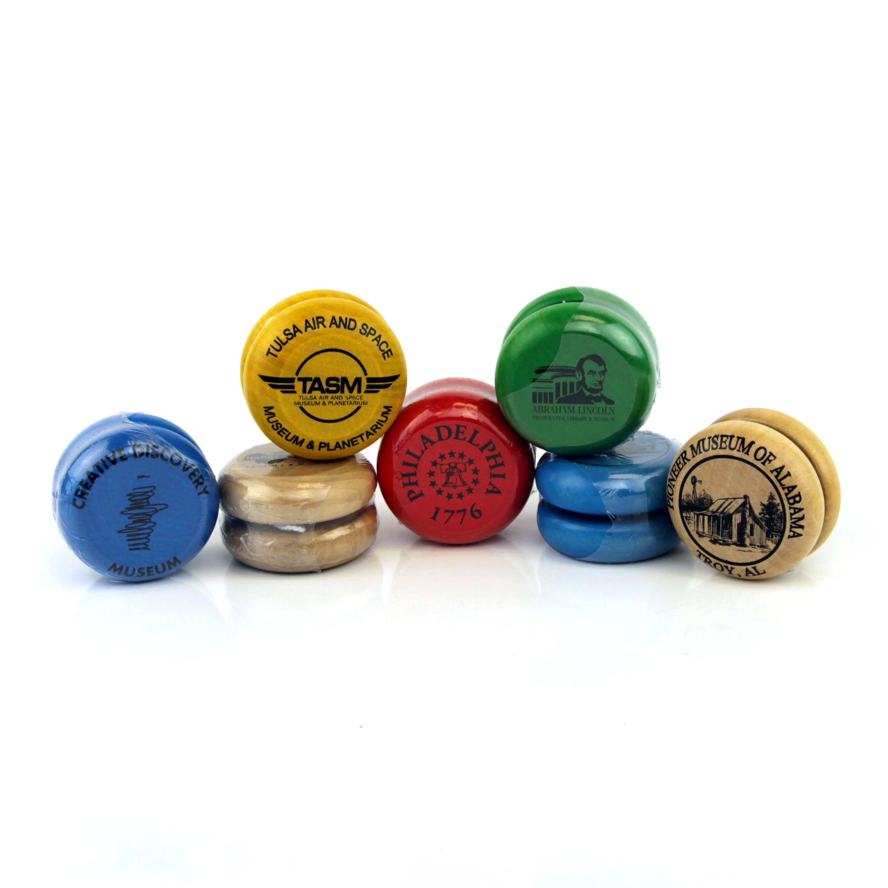 Custom Imprinted Classic Wooden Yo-Yo natural wood finish