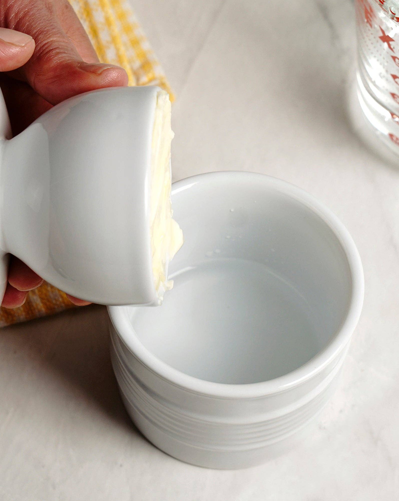 Stoneware Butter Pot - White