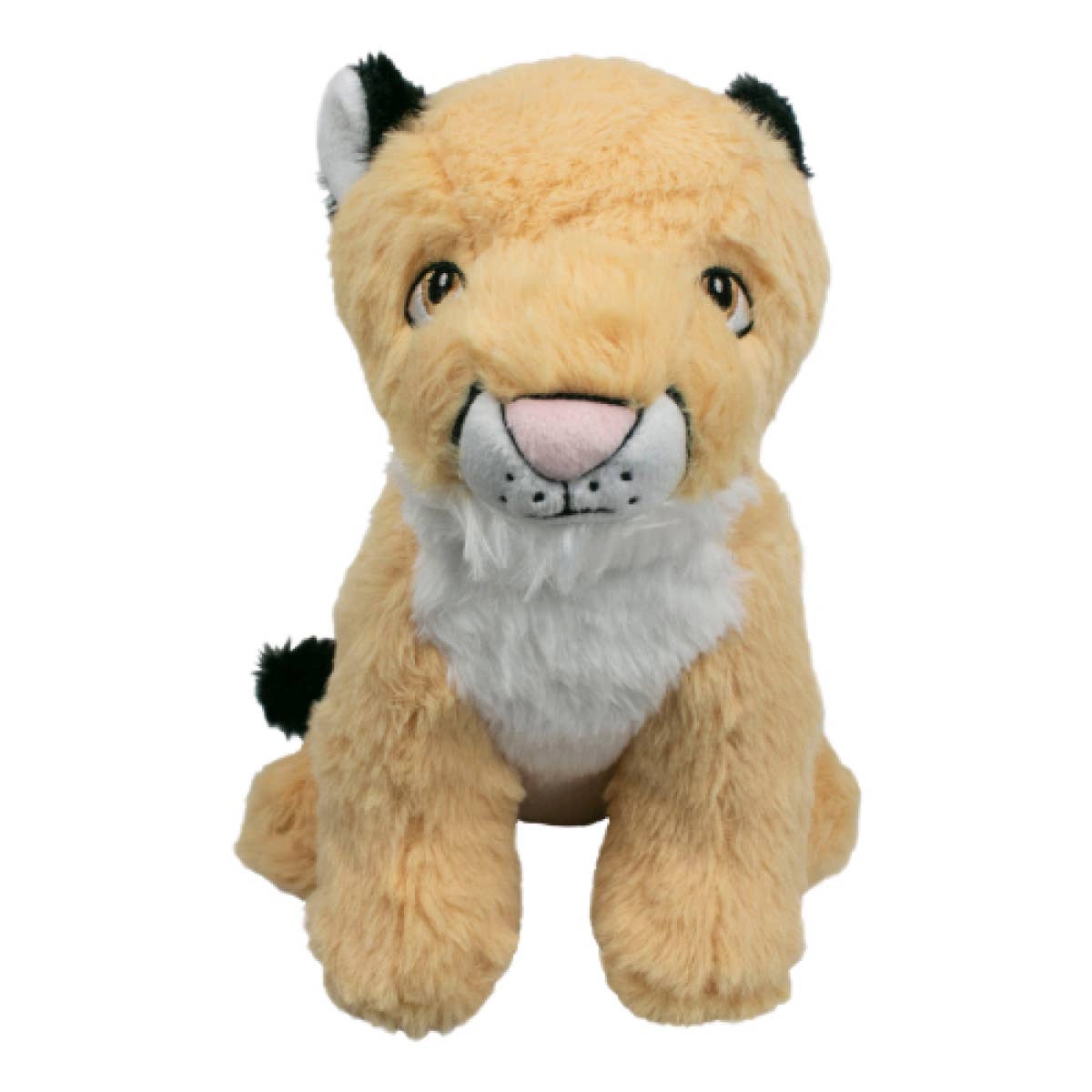 Crunch Plush Mountain Lion Dog Toy 9-inch side view