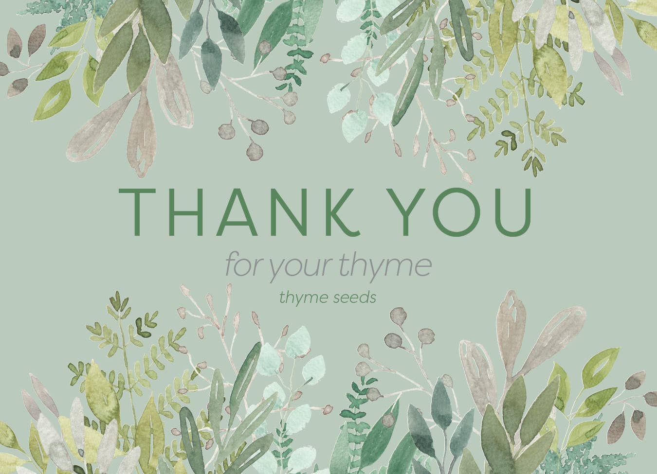 Bentley Seed Co. - Thank You Thyme Seed Packets