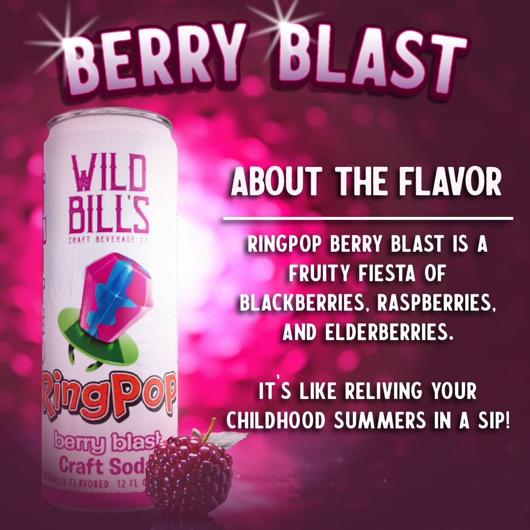 Ring Pop Soda Berry Blast Pure Cane Sugar