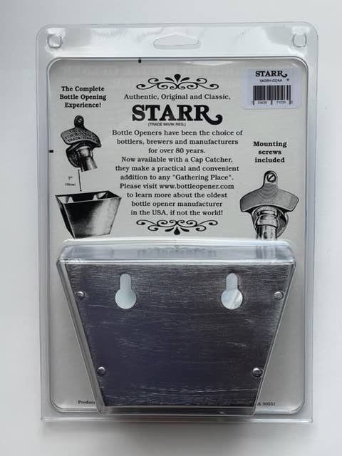 Silver OBH Opener and Silver Metal Bottle Cap Catcher