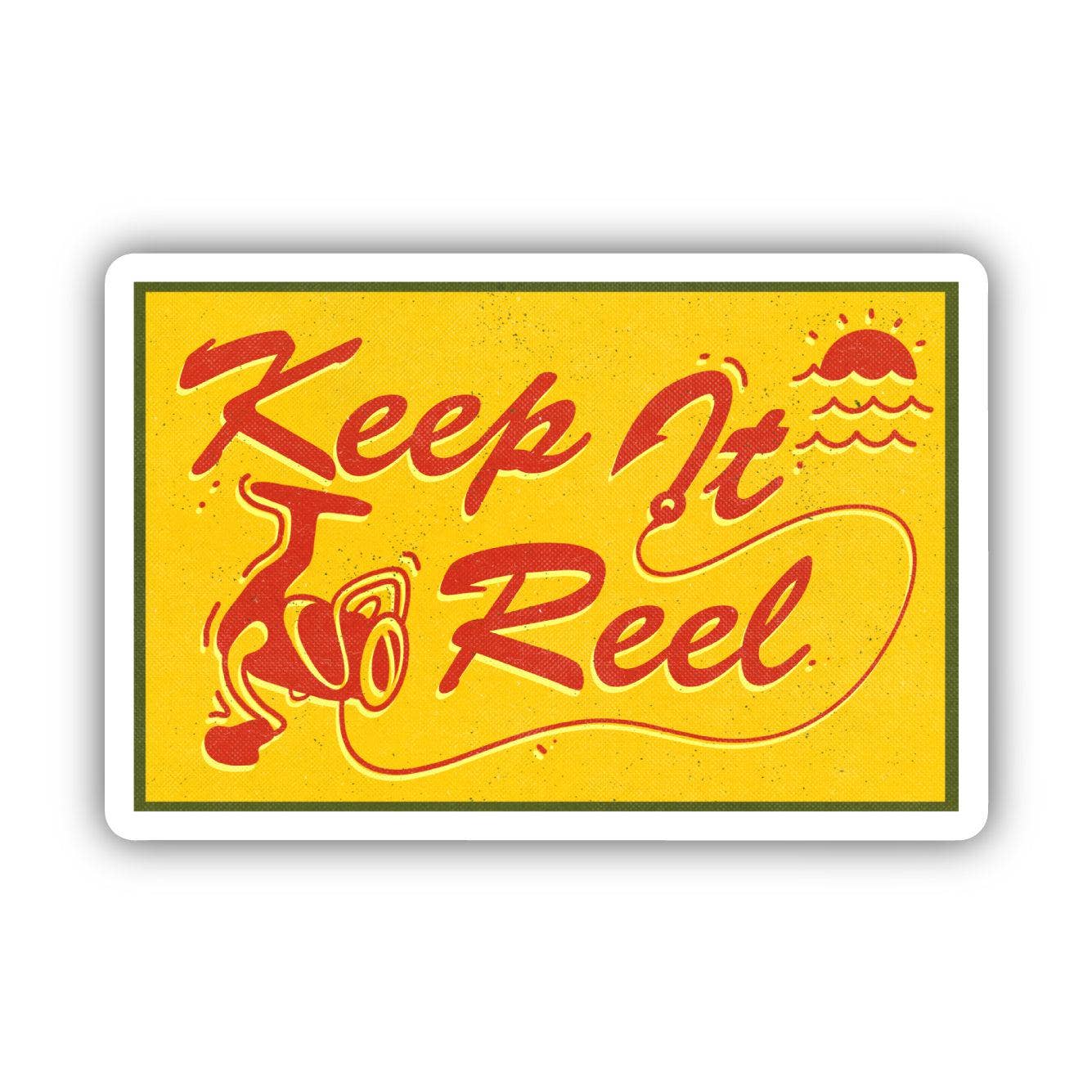 Keep It Reel fishing sticker alternate view
