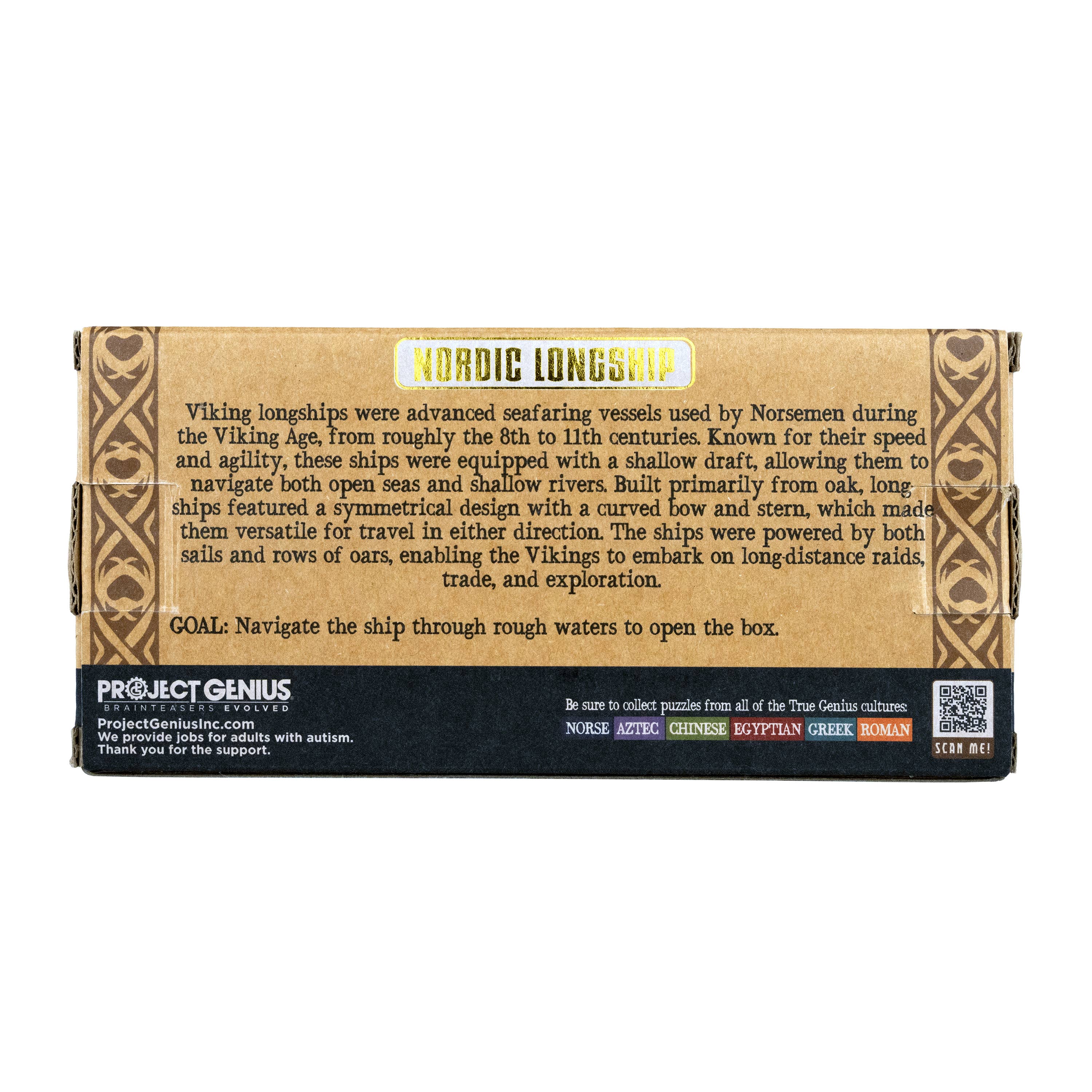 Nordic Longship Secret Puzzle Gift Box alternate view
