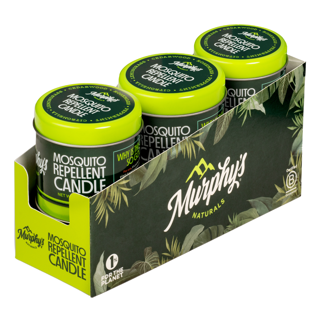 Mosquito repellent candle 3.5 oz in decorative tin