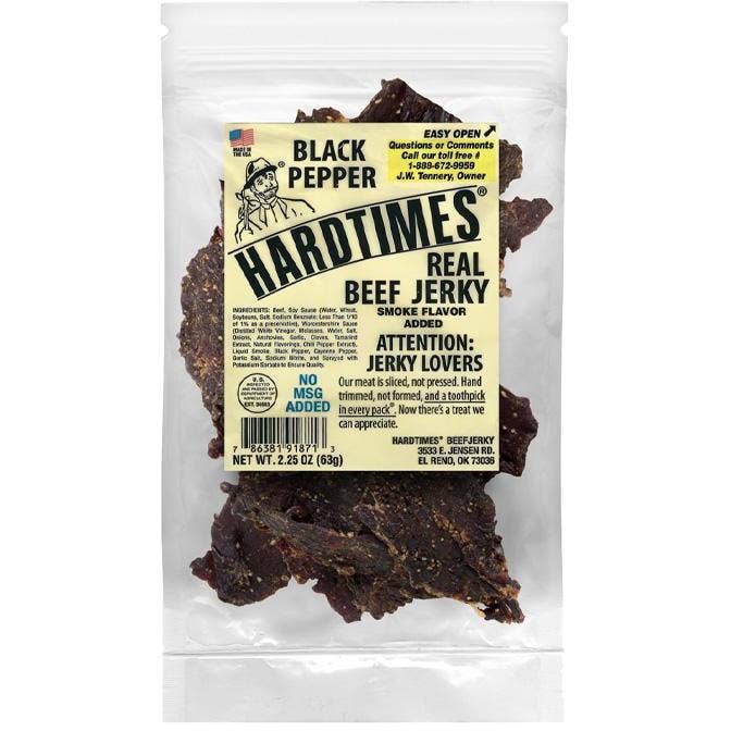 Hard Times Black Pepper Beef Jerky 2.25 OZ