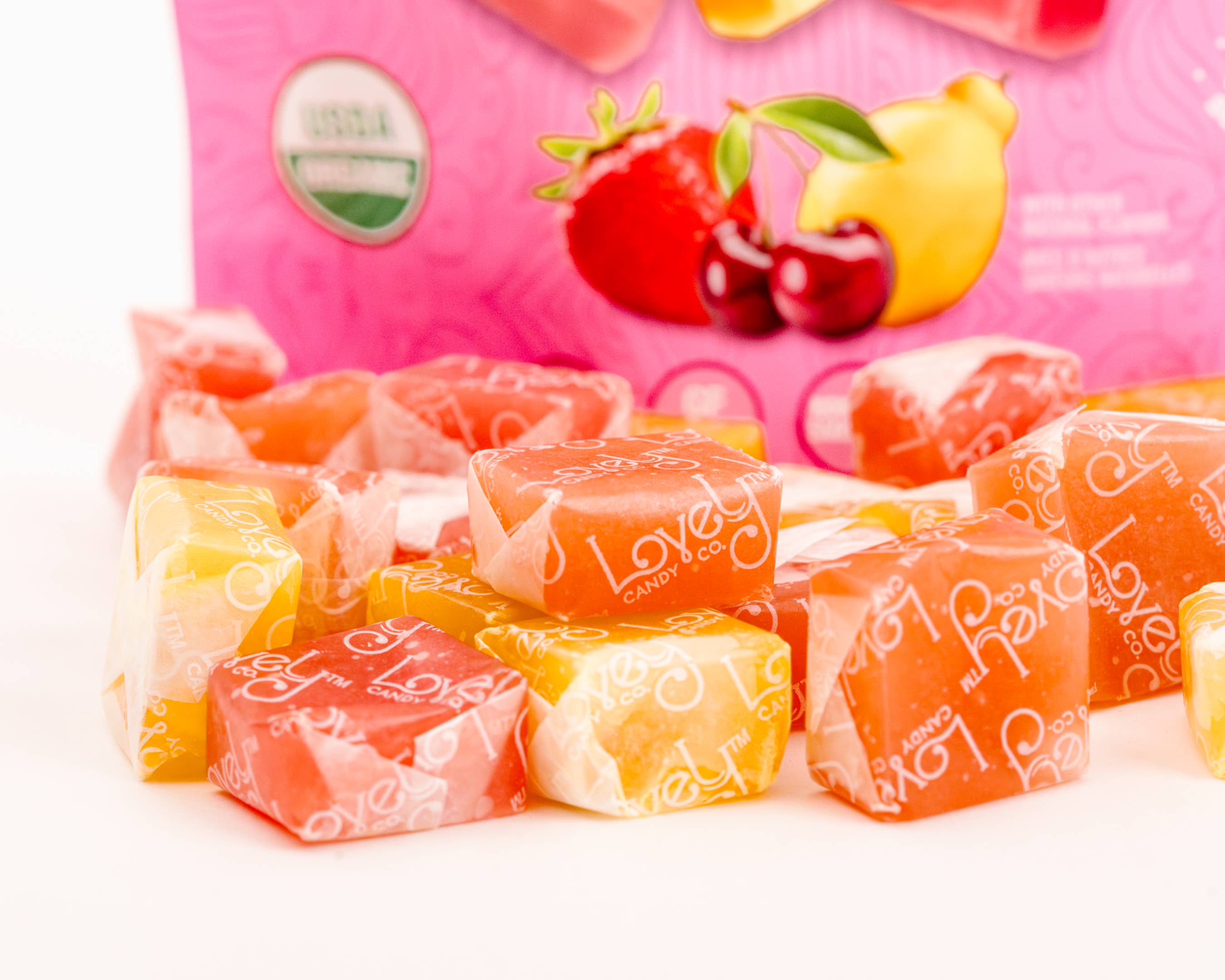 Bulk Organic Chewy Candies , Gluten Free Candy, No Dyes