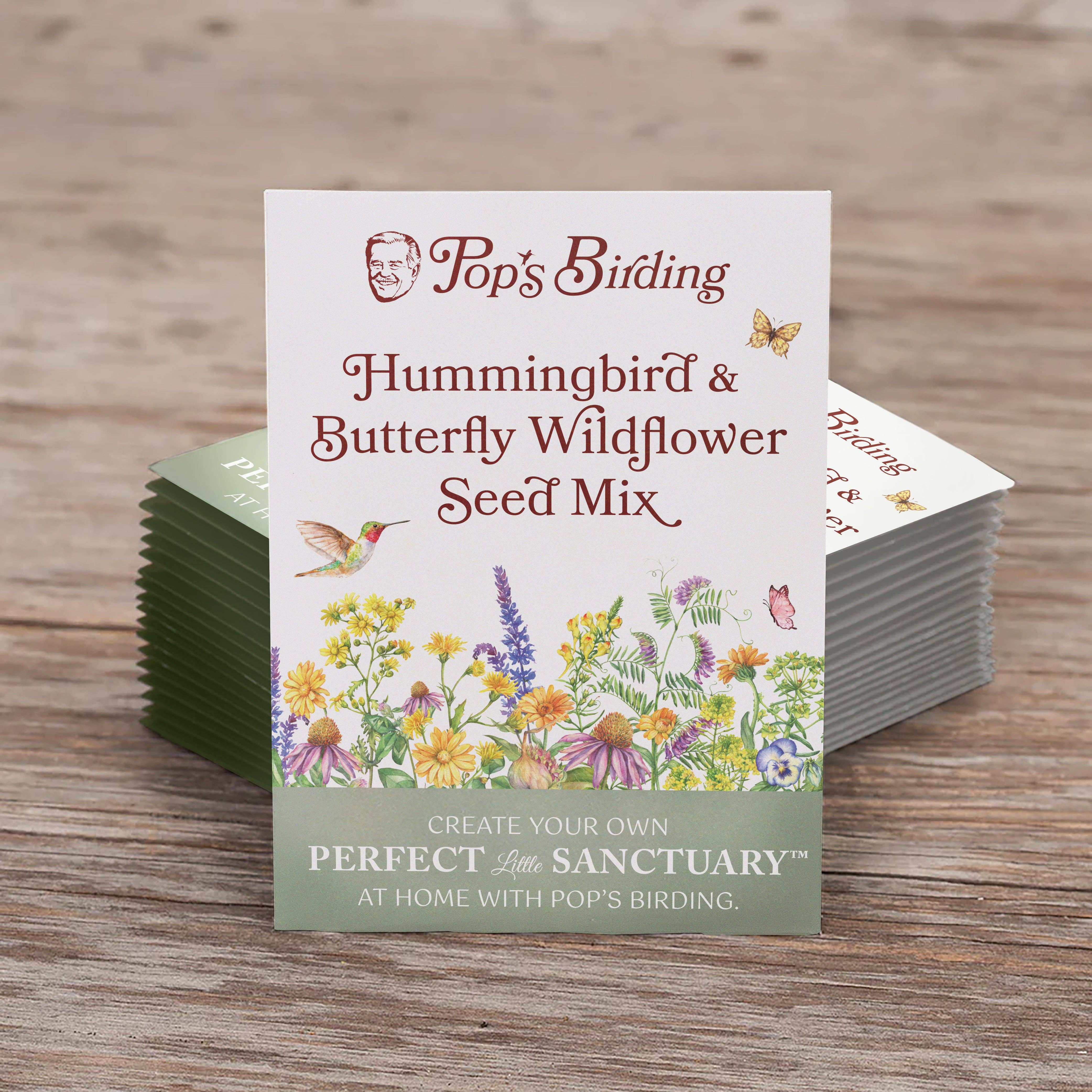 Hummingbird & Butterfly Wildflower Pollinator Seed Mix