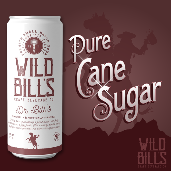 Wild Bill's - Dr. Bill's Premium Cane Sugar Soda Can