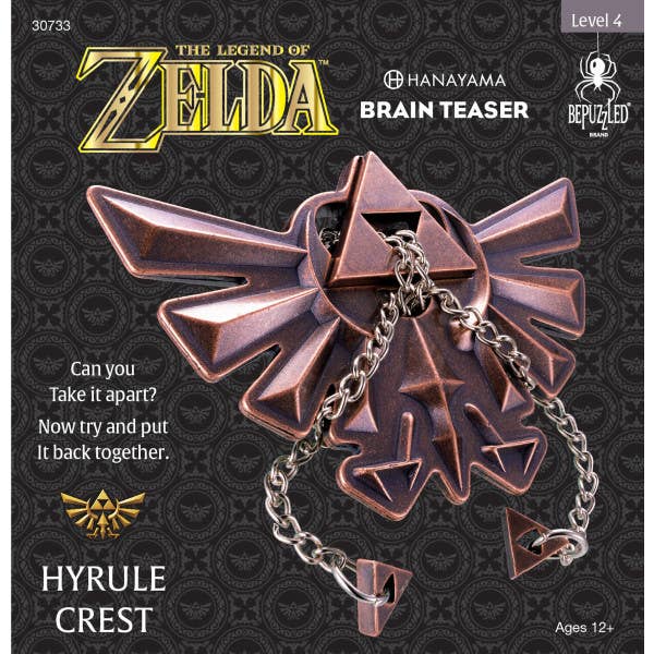 Hanayama Legend of Zelda Hyrule Crest Puzzle Level 4 close-up