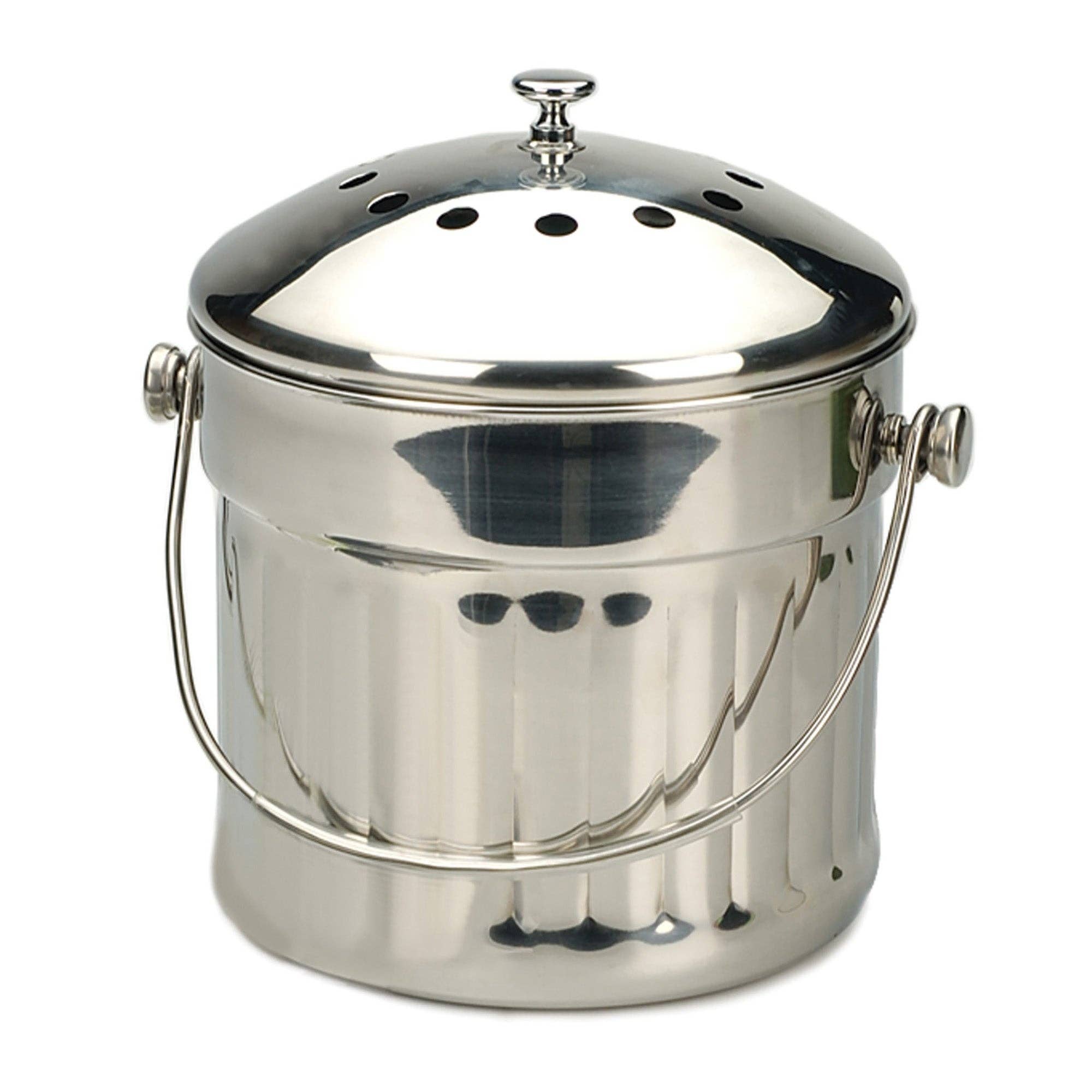 Jumbo compost pail 1.5 gallon kitchen countertop container