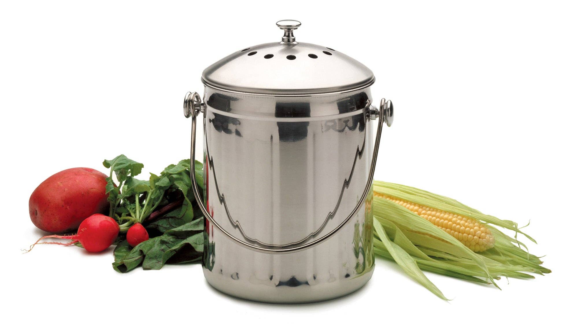 Original compost pail one gallon side view