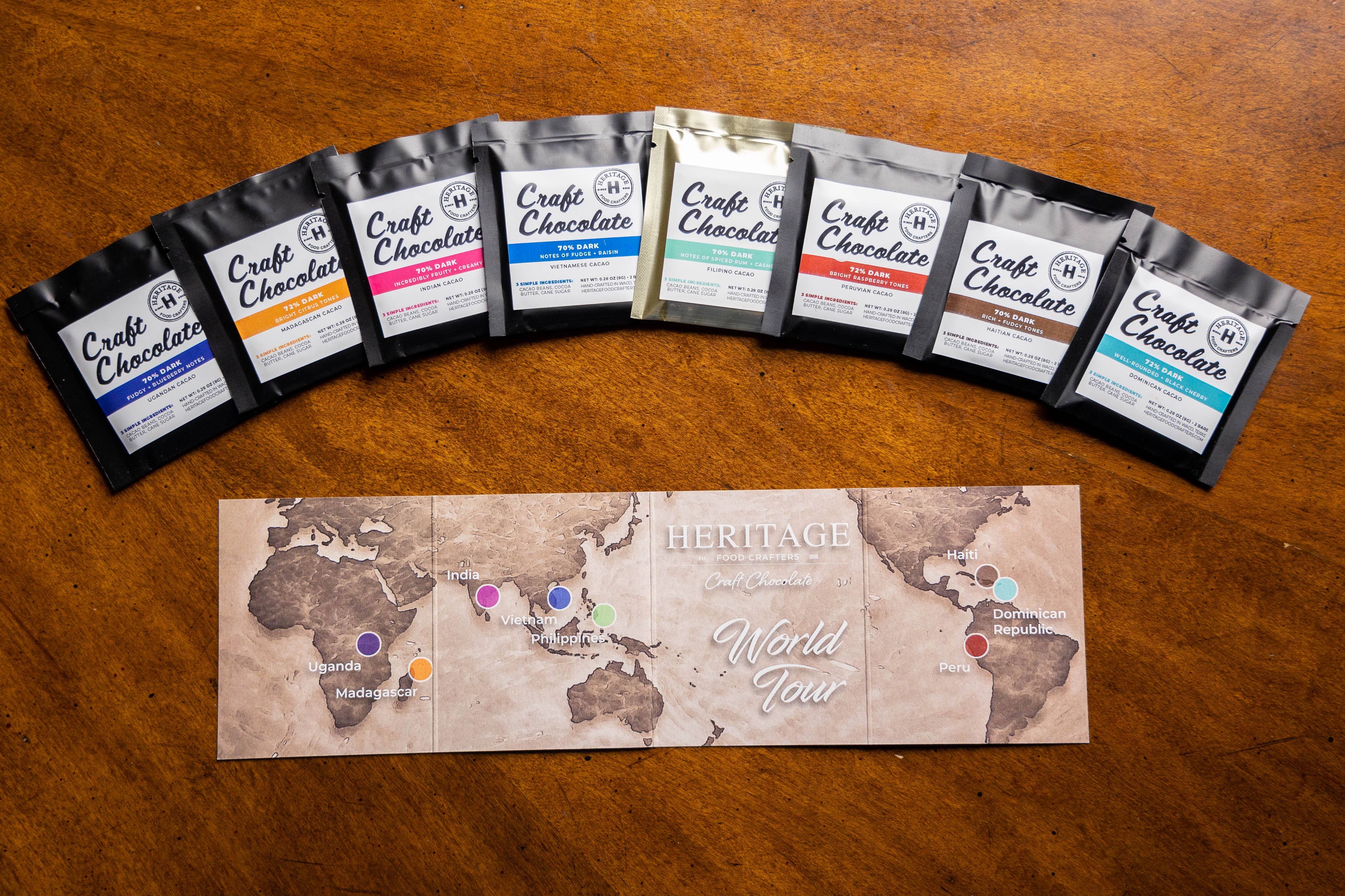 72% Peru Dark Craft Chocolate 8g