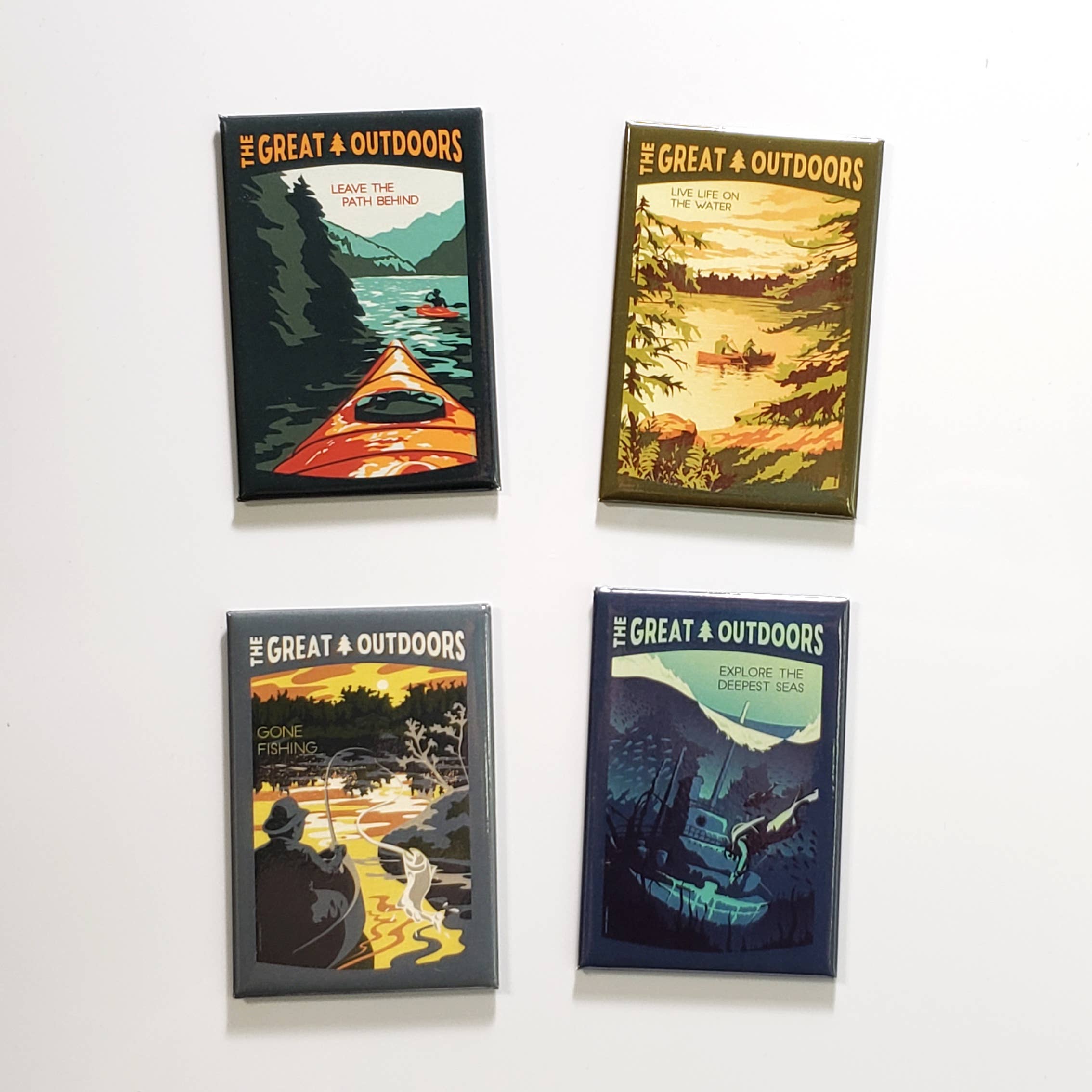 Canoe Camp Lake Souvenir Magnet