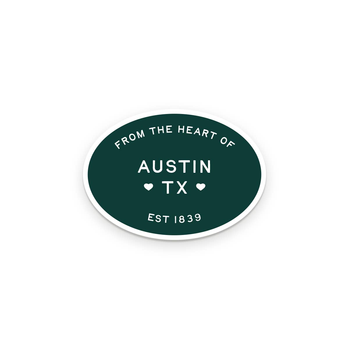 Custom City From The Heart Sticker personalized vinyl decal
