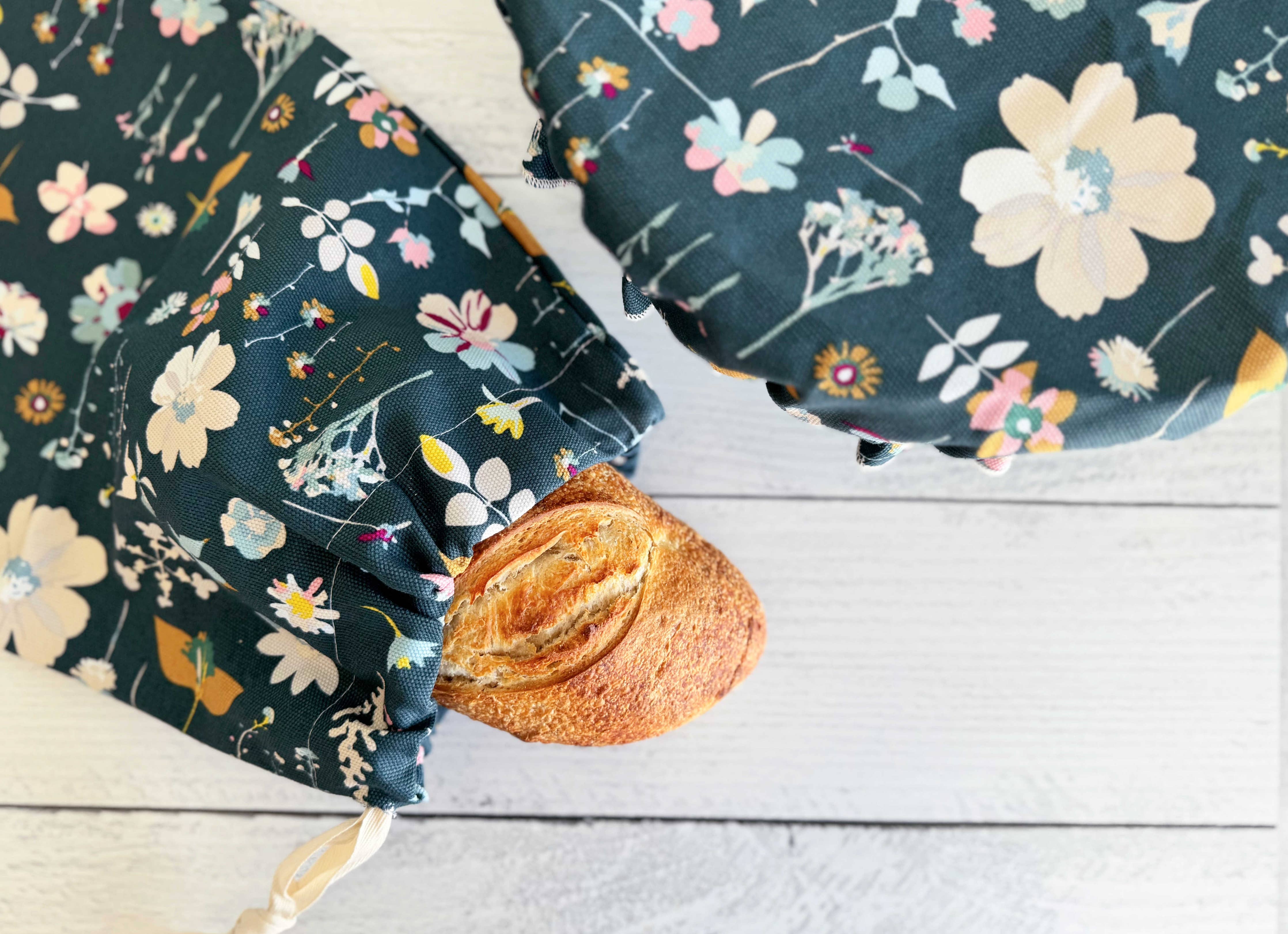 Midnight Garden Bread Makers Set bread bag and bowl cover