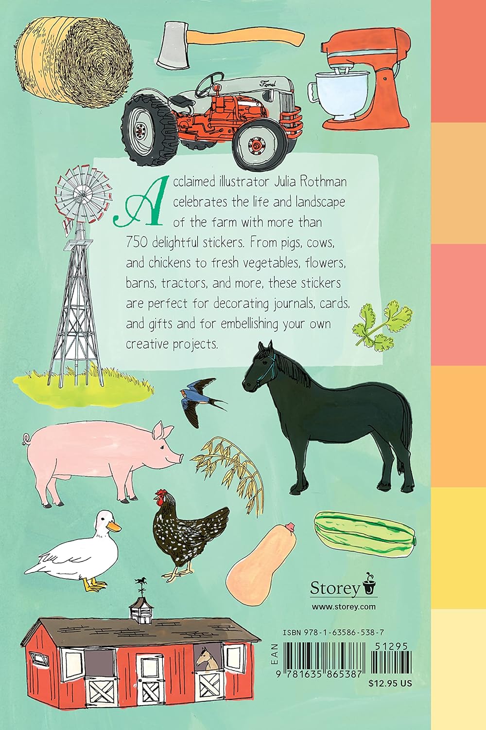 Farm Anatomy Sticker Book - by Julia Rothman
