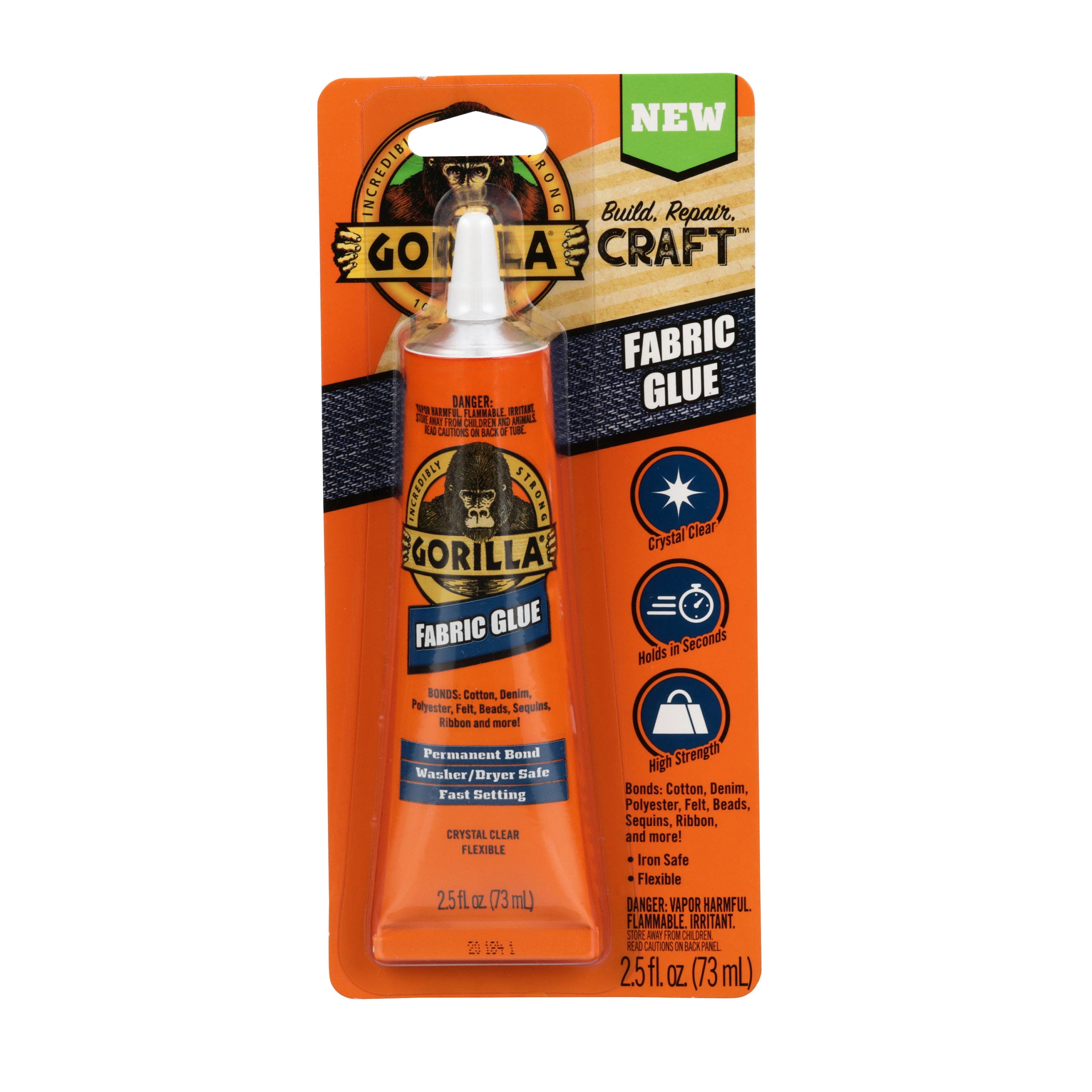 Gorilla Fabric Glue 2.5 oz bottle
