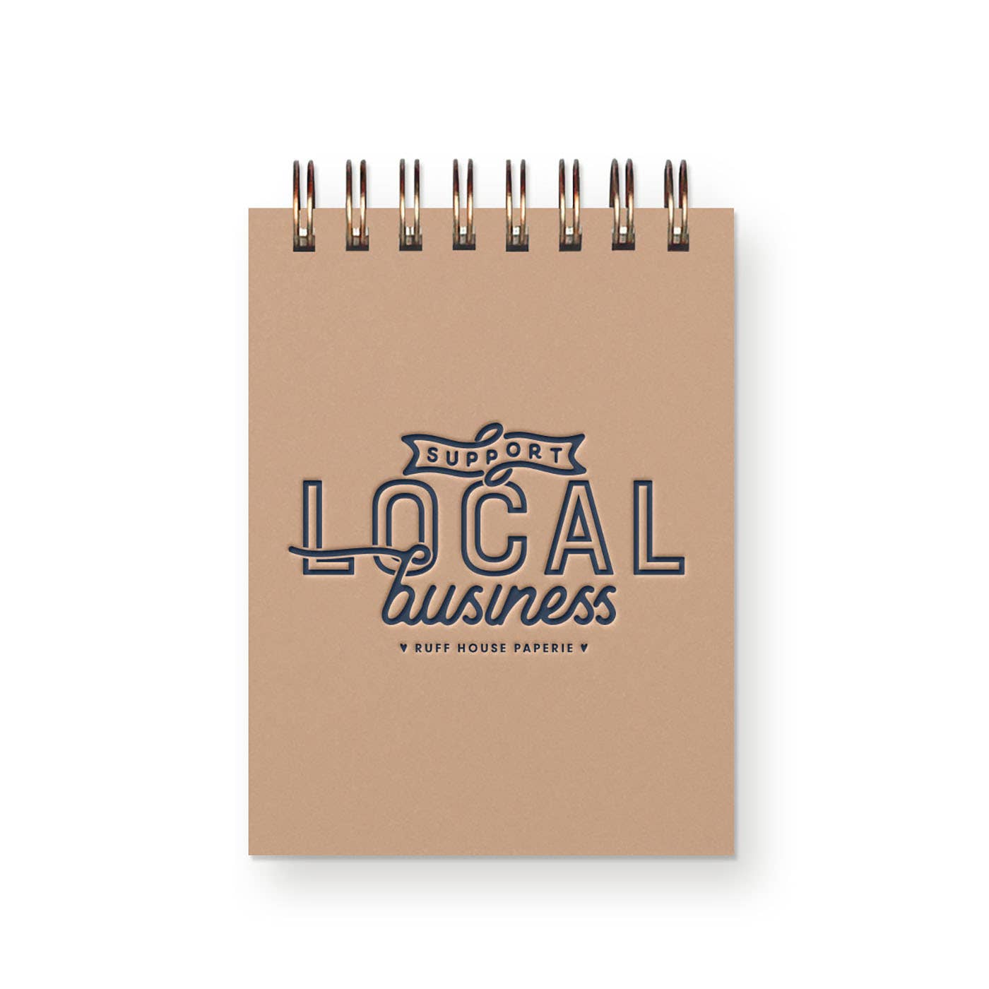 Custom Support Local Business mini jotter notebook alternate color