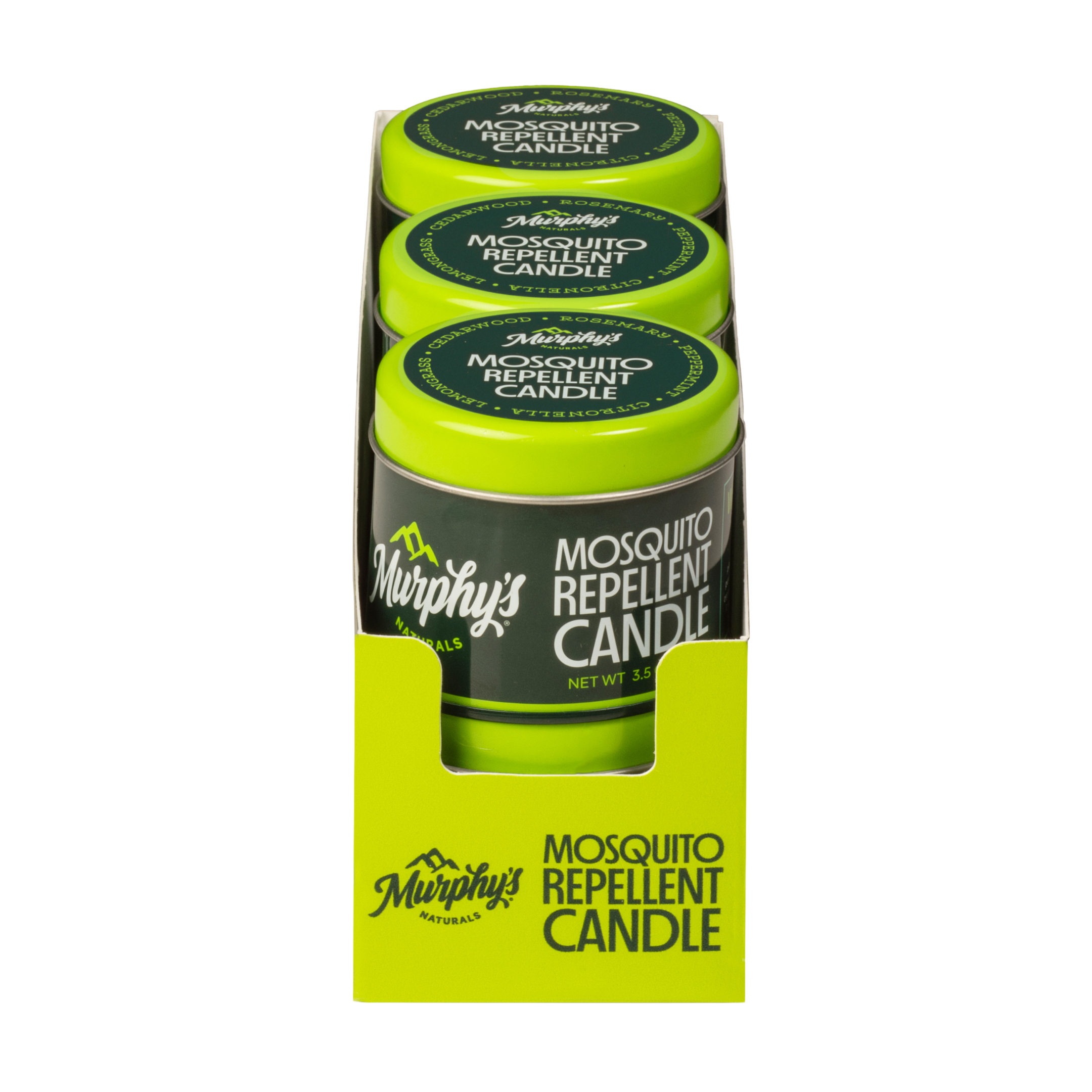 Mosquito repellent candle 3.5 oz close-up view