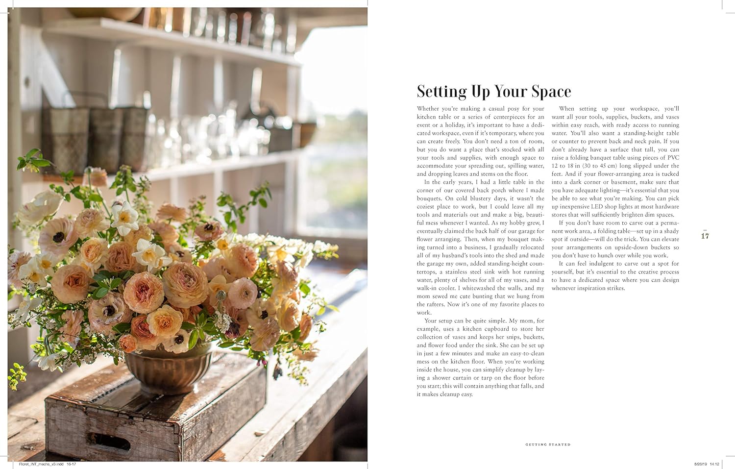 Floret Farm's A Year in Flowers book flower design page