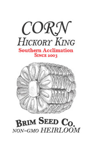 Brim Seed Co. - Southern Acclimated Hickory King Corn Heirloom Seed