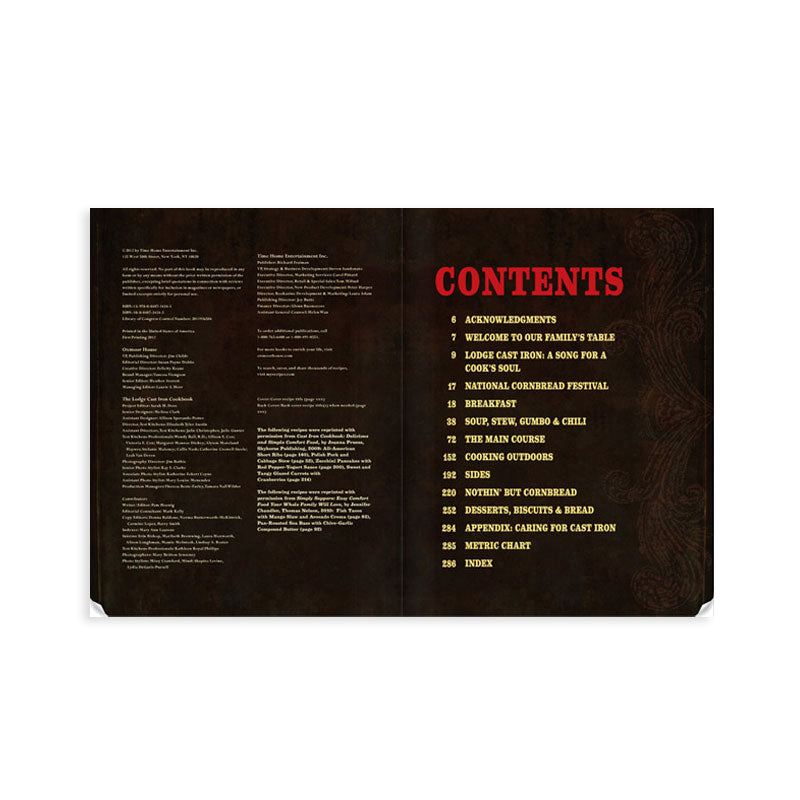 The Lodge Cast Iron Cookbook book recipe page