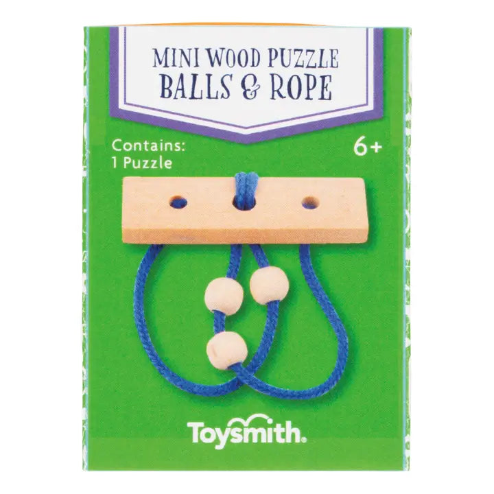 Toysmith wood fidget puzzle interlocking design