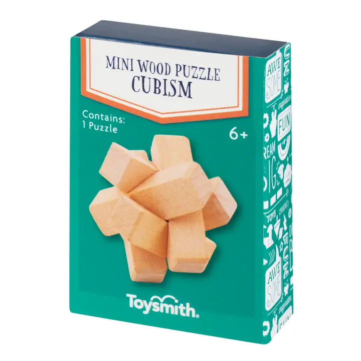 Toysmith wood fidget puzzle star shape