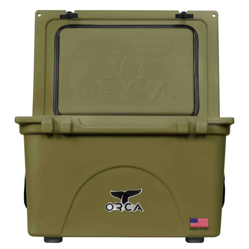 Orca Coolers 40 QT lid and latch detail