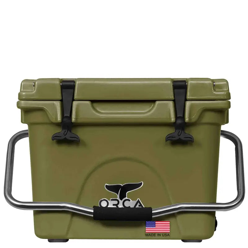 Orca Cooler 20 QT latch and seal close-up