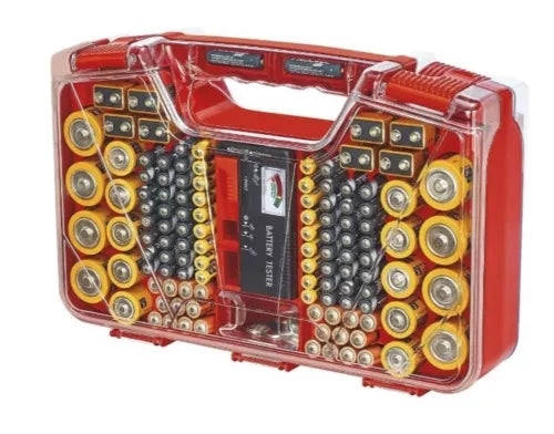 Battery Daddy 180-Battery Organizer & Storage System with Tester