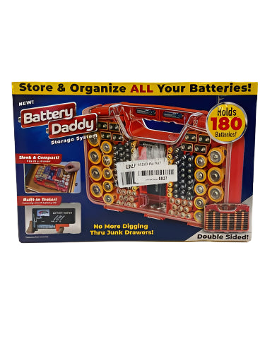 Battery Daddy 180-Battery Organizer & Storage System with Tester