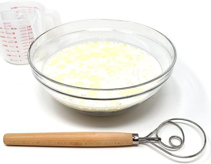 NorPro 12-inch Scandinavian Dough Whisk close-up view