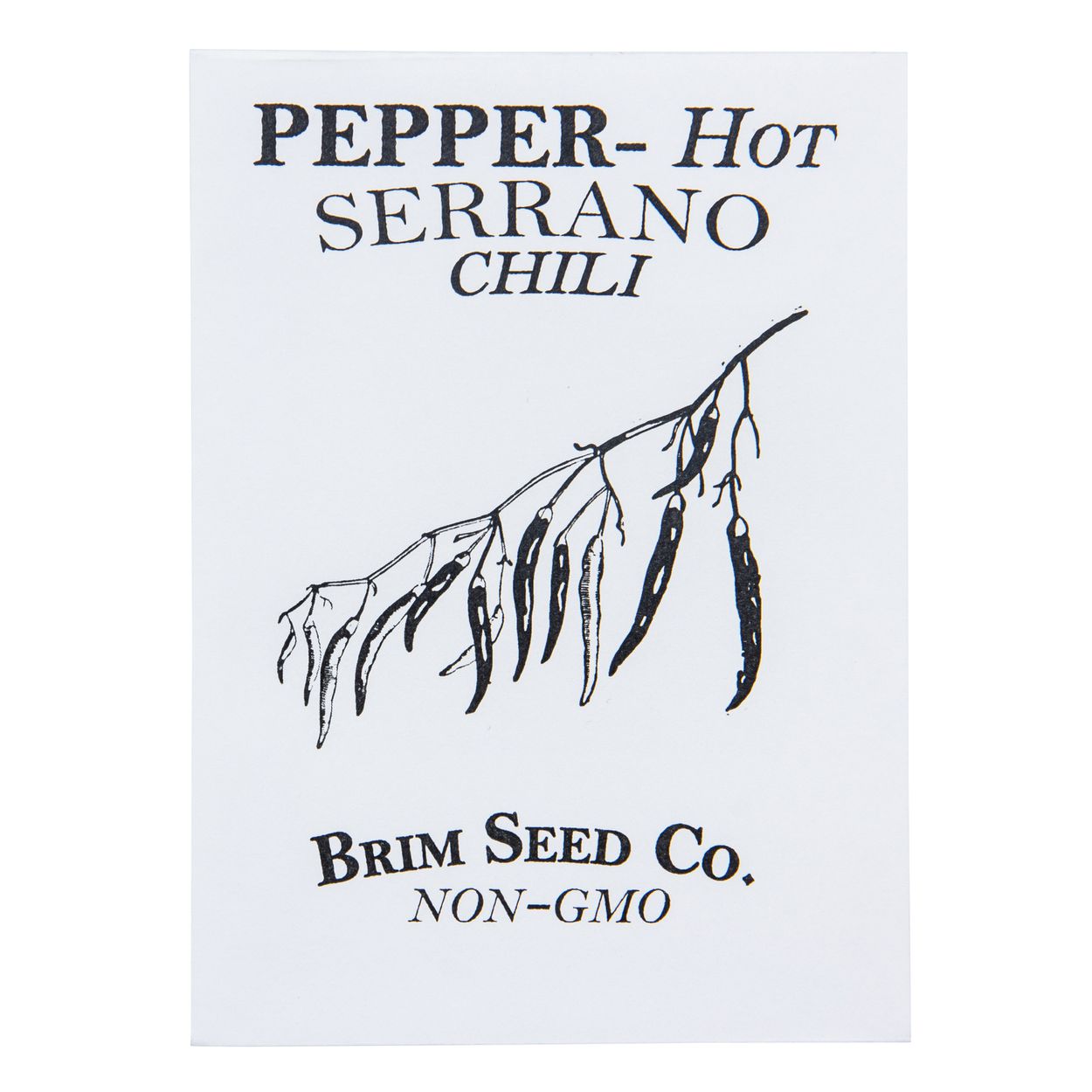 Brim Seed Co. - Hot Serrano Chili Pepper Seed