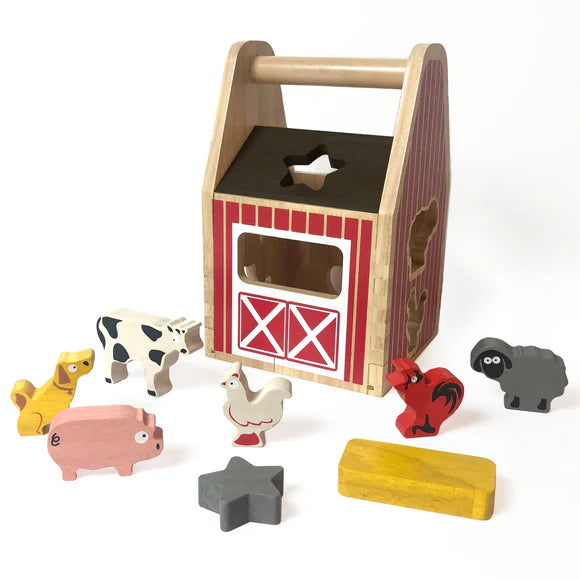 TOMY Barnyard Shape Sorter toy for toddlers