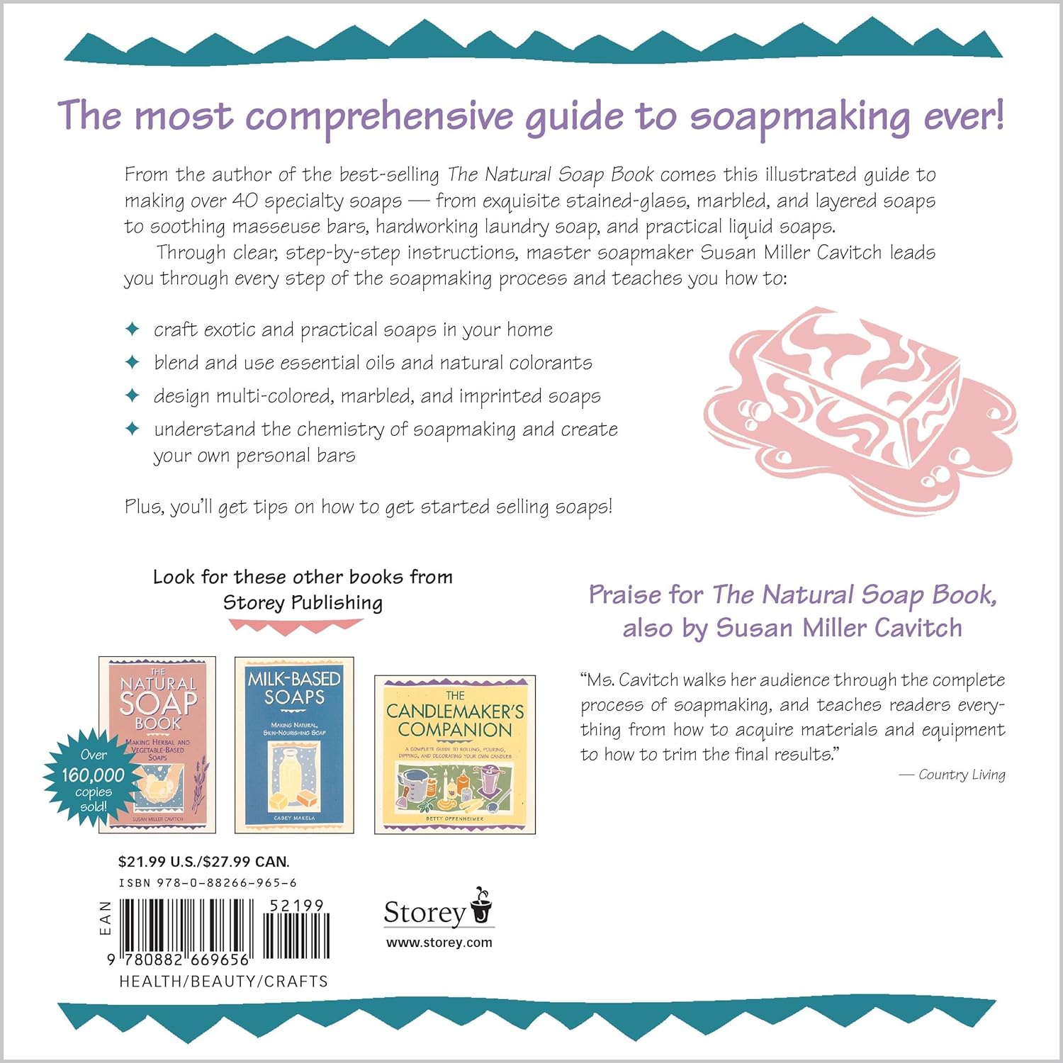 The Soapmaker's Companion book back cover with description