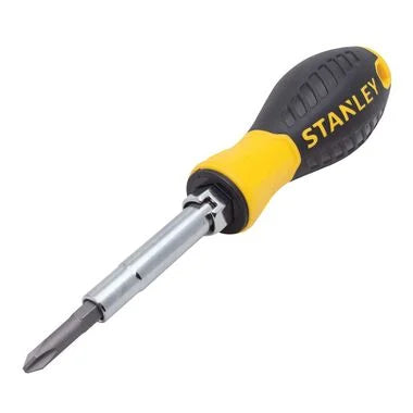 Stanley 6 way screwdriver in retail packaging