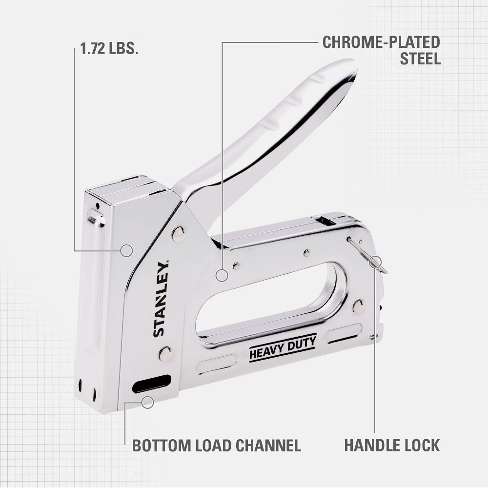 Stanley steel heavy duty stapler bottom view