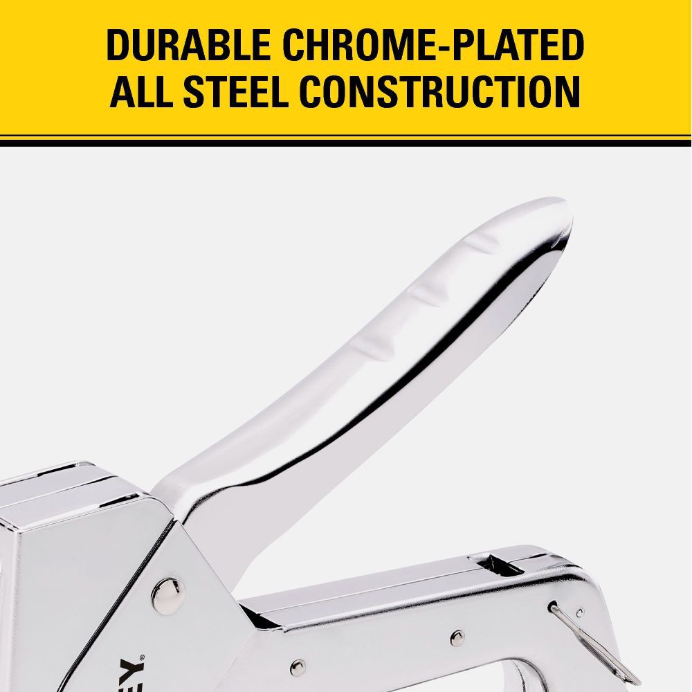 Stanley steel heavy duty stapler handle detail