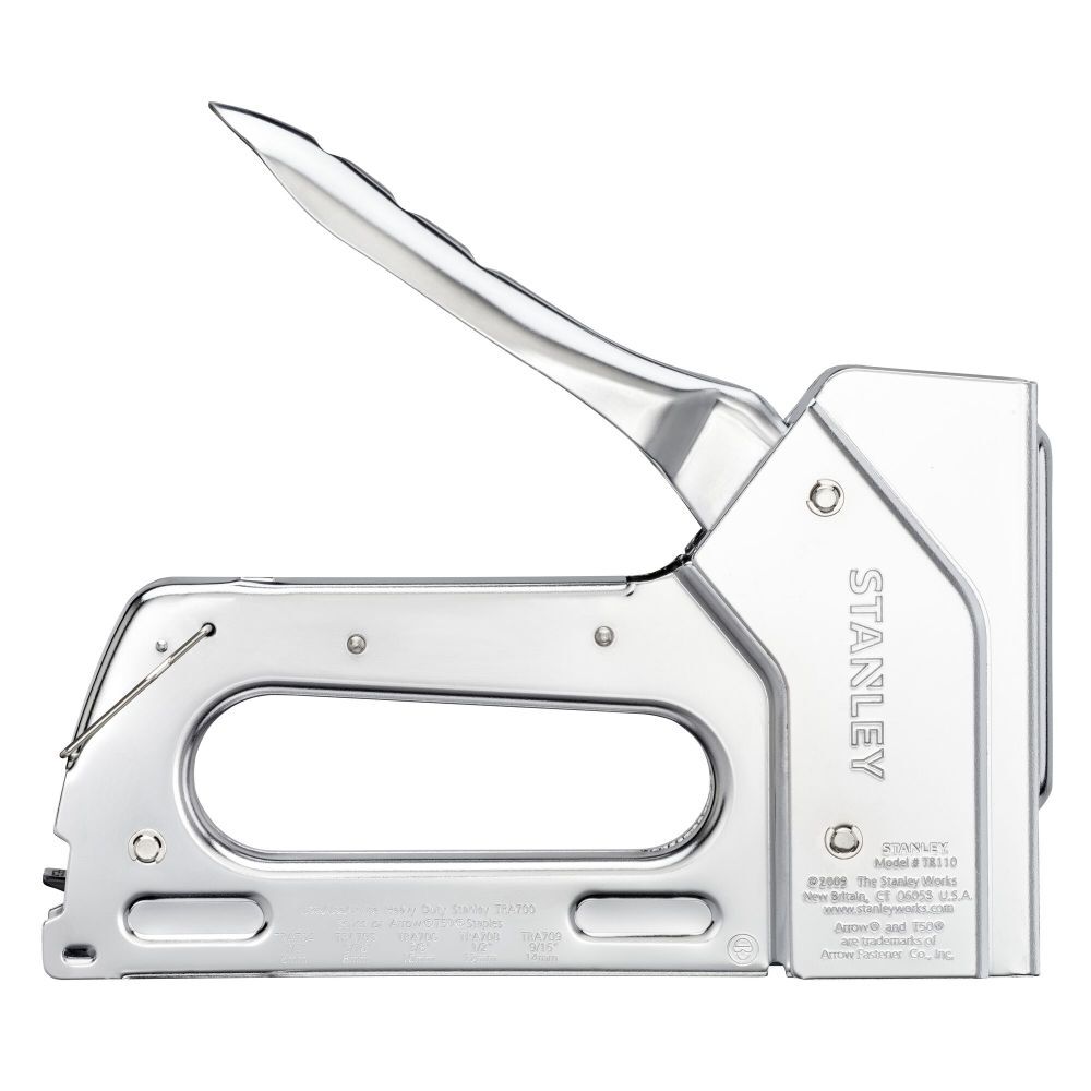 Stanley steel heavy duty stapler front angle view