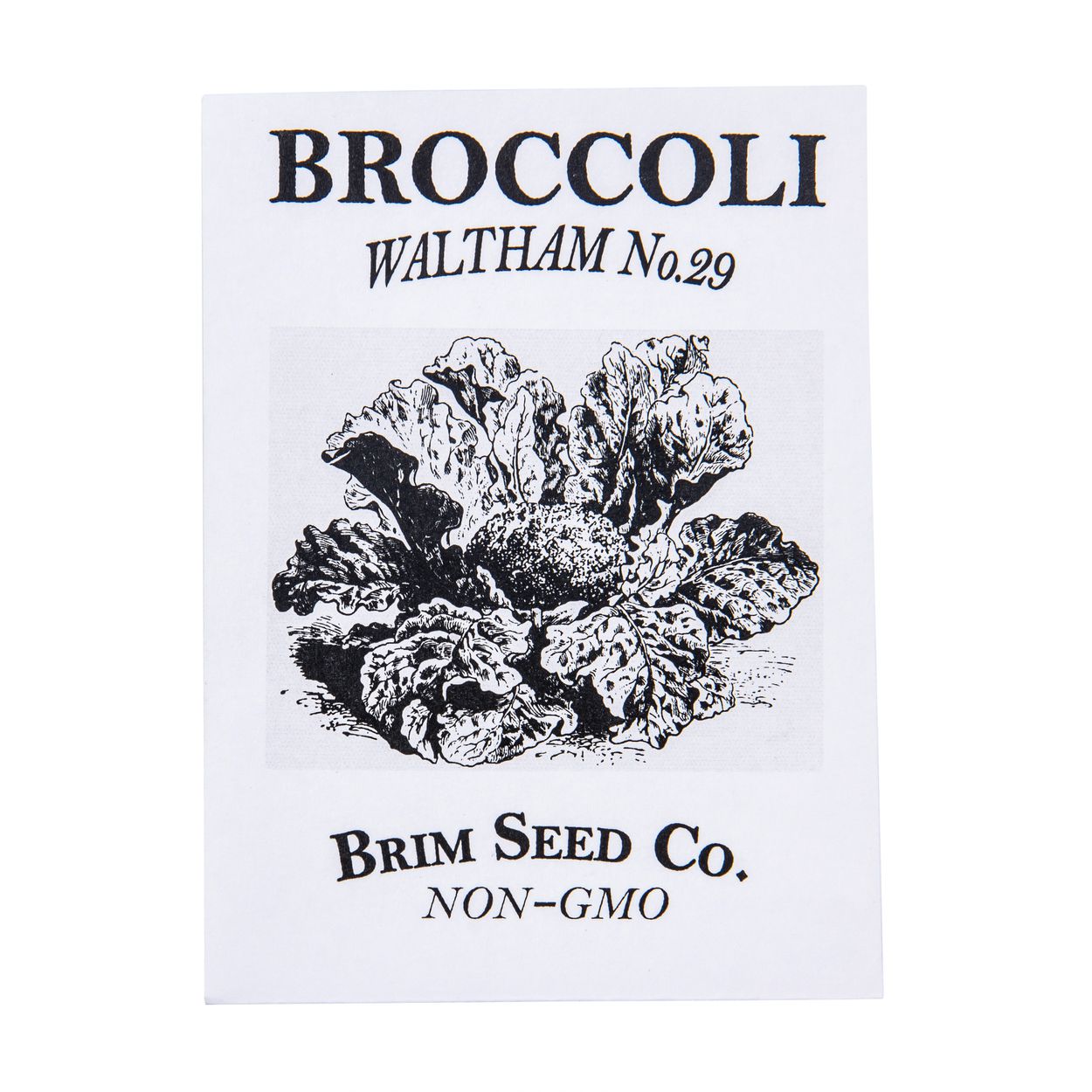 Brim Seed Co. Waltham No.29 Broccoli seed packet