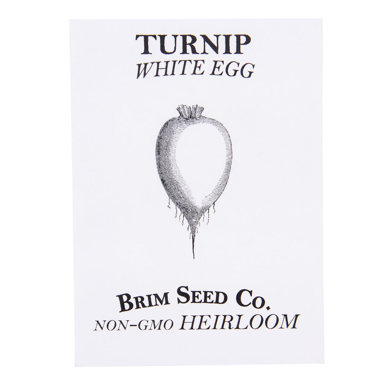 Brim Seed Co. - White Egg Turnip Heirloom Seed