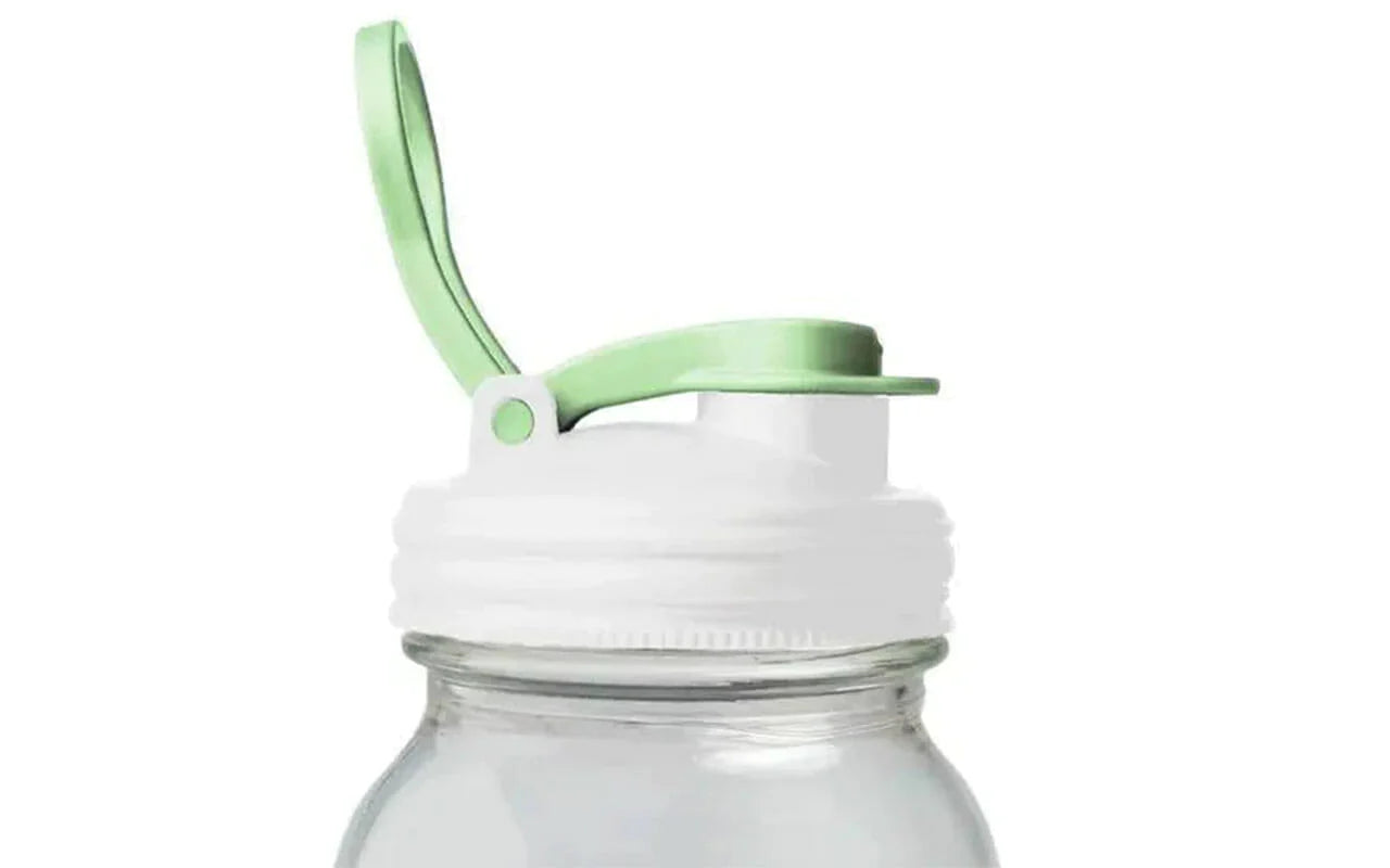 reCAP Mason Jar - Regular Mouth Lid POUR Cap Carry Loop
