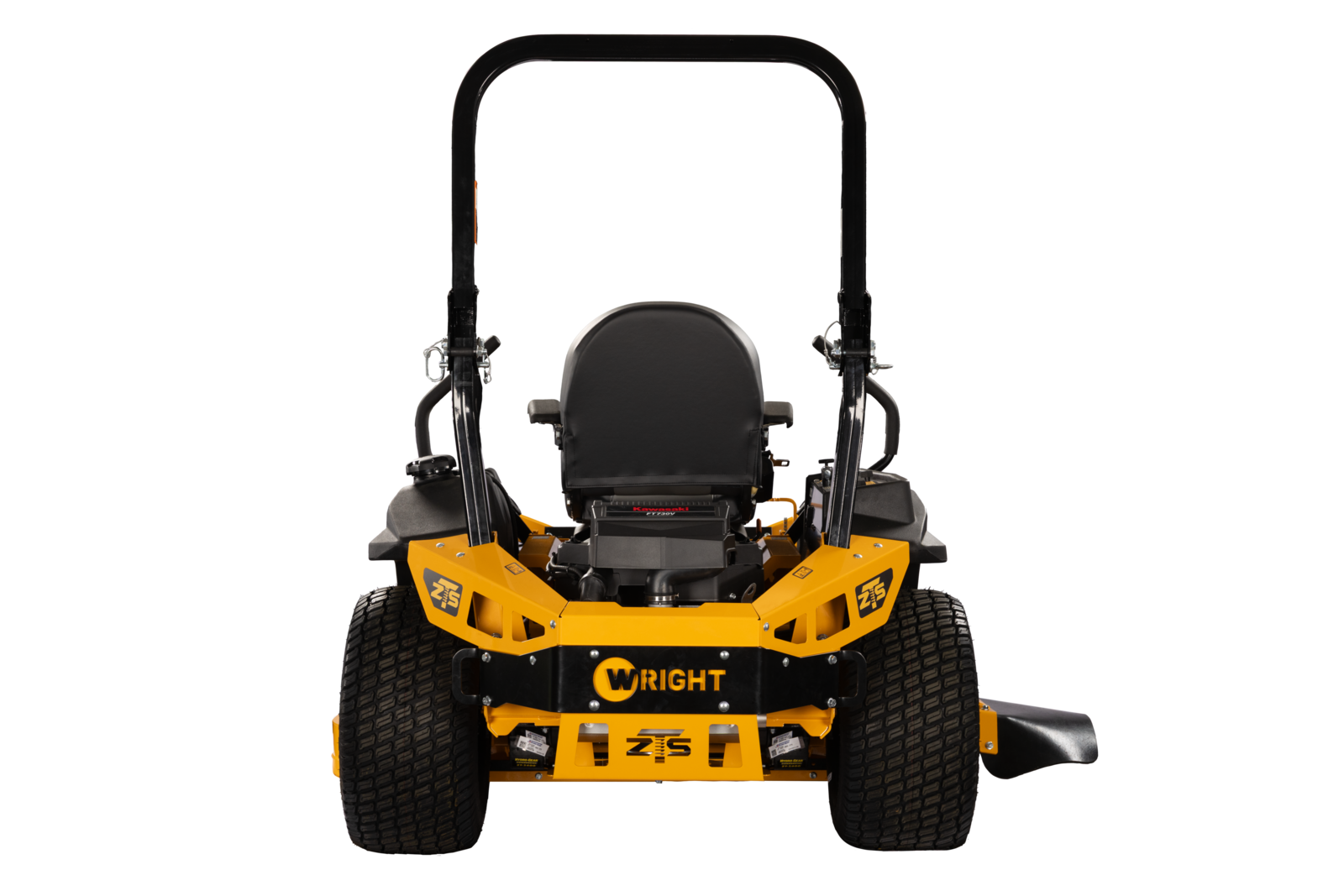 Wright ZTS riding mower operator seat and controls