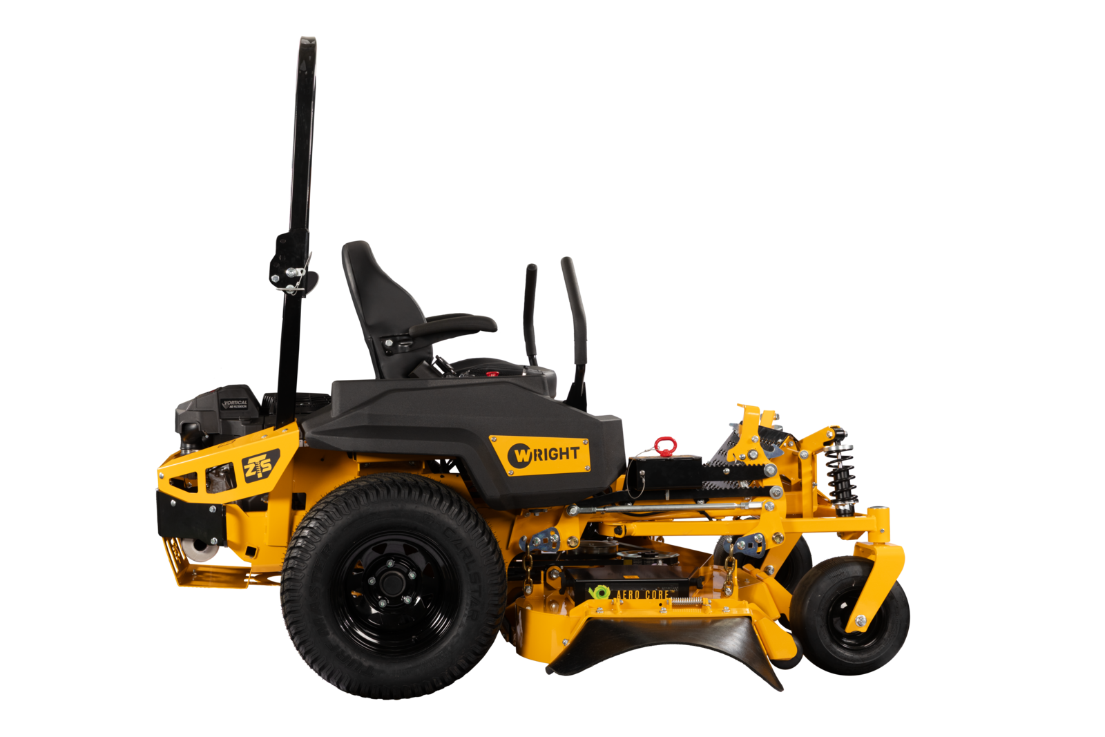 Wright ZTS riding mower engine close-up