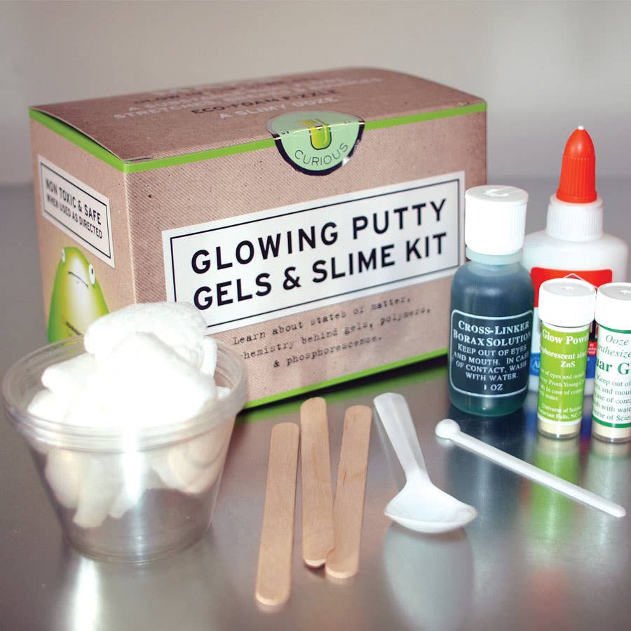 Glowing Putty, Gels & Slime Kit for kids