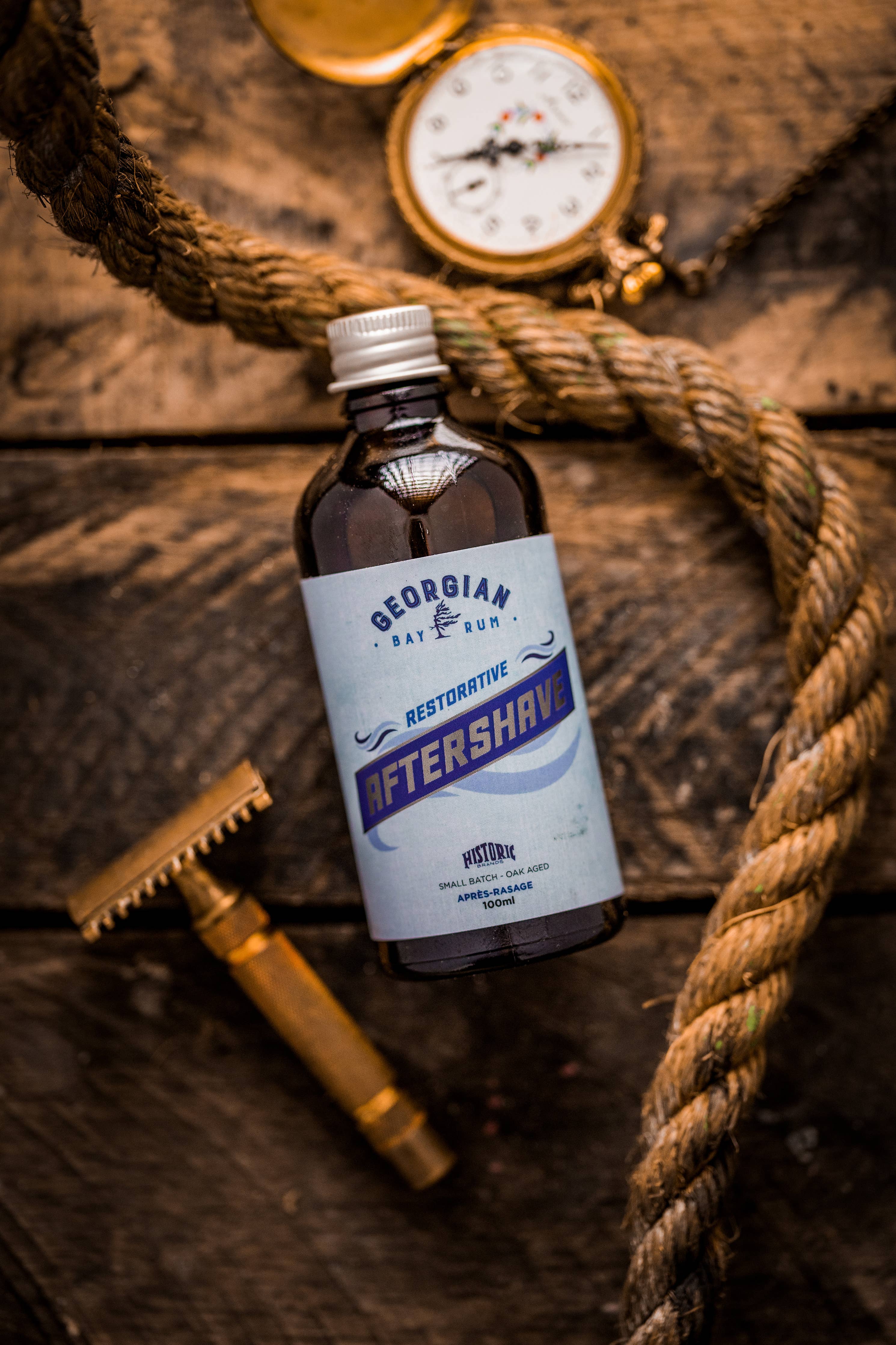 Georgian Bay Rum after shave tonic bottle